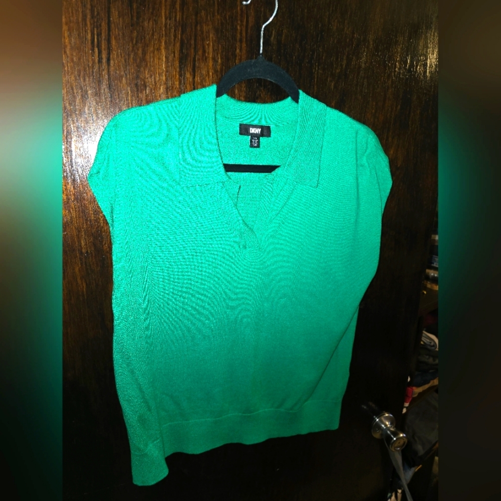 Women's Sleeveless Top - DKNY - Green - Small